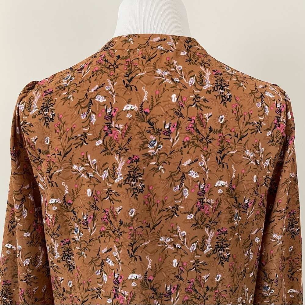Melloday Floral Boho Brown Women's Short Dress Size Medium - Picture 12 of 15